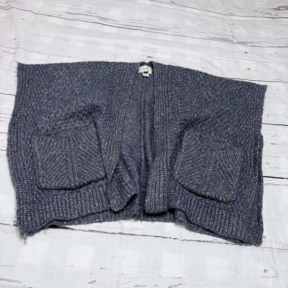 Universal Thread Blue Tunic Open Front Knit Sweater OSFM